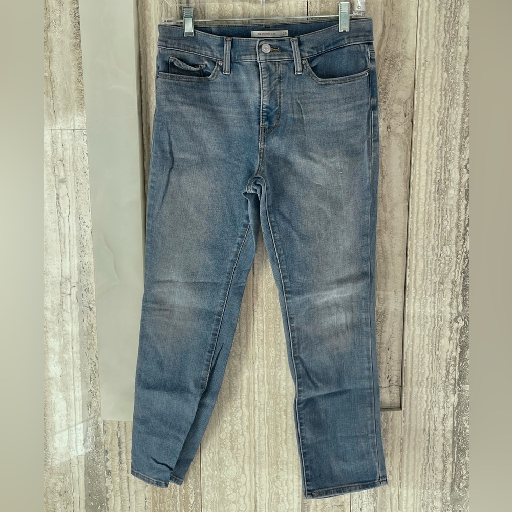Levi's 312 Slim Leg Mid Rise Stretch Denim Jeans, Medium Wash, Size 29